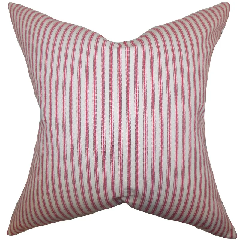 Ferebee Stripes Euro Sham Red