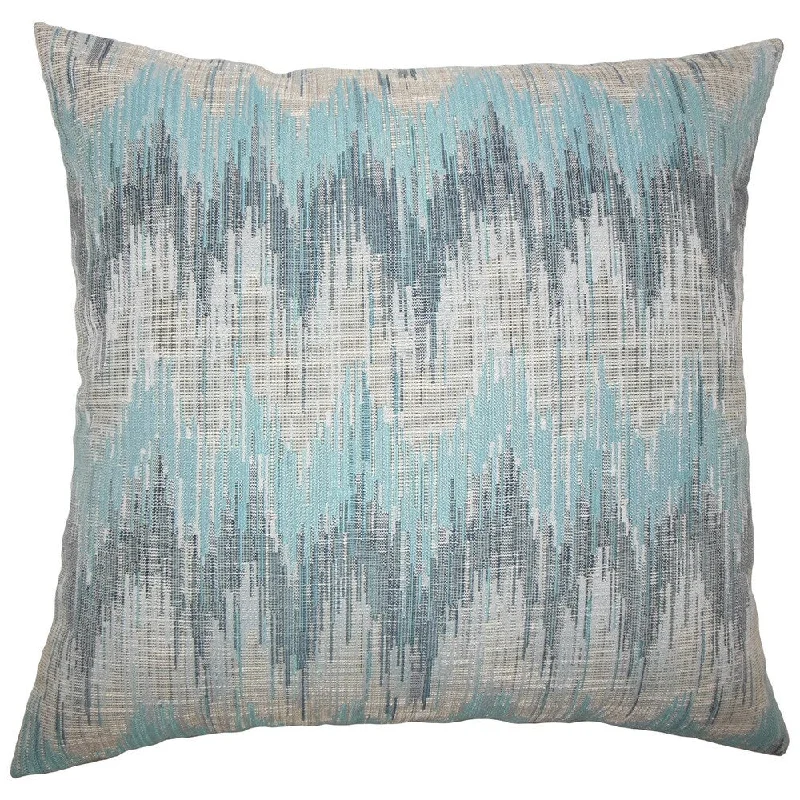 Fleta Ikat Euro Sham Teal