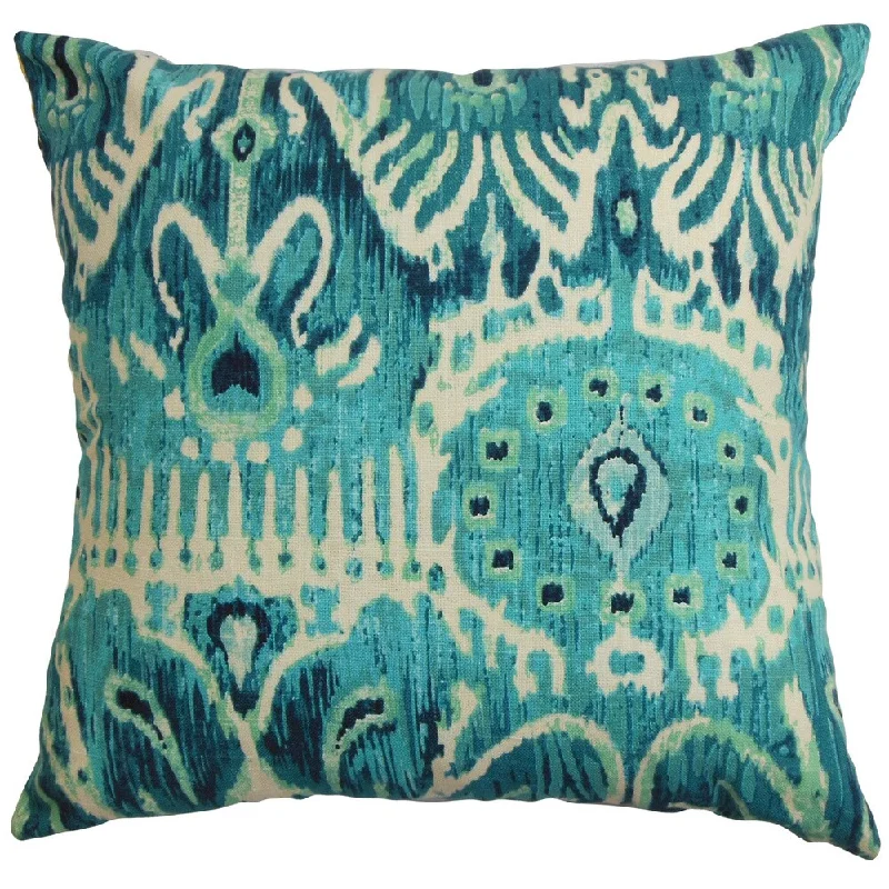 Haestingas Ikat Euro Sham Blue