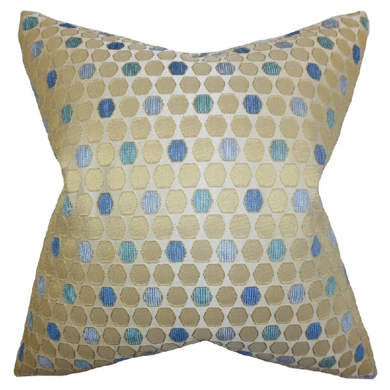 Itzel Geometric Euro Sham Topaz