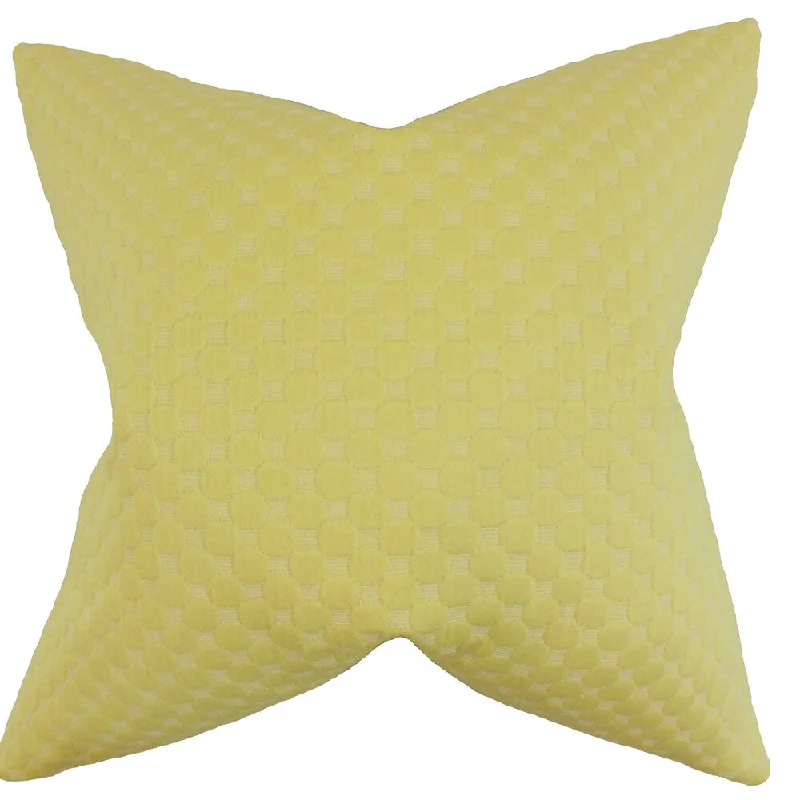 Kasen Solid Euro Sham Yellow