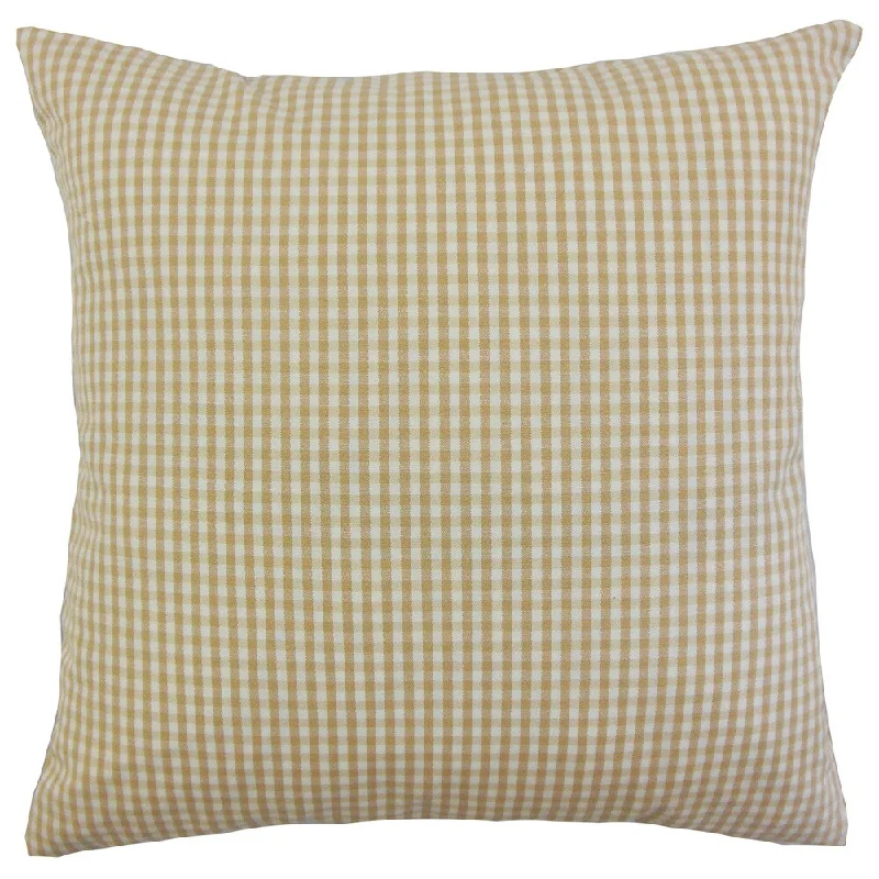 Keats Plaid Euro Sham Honey