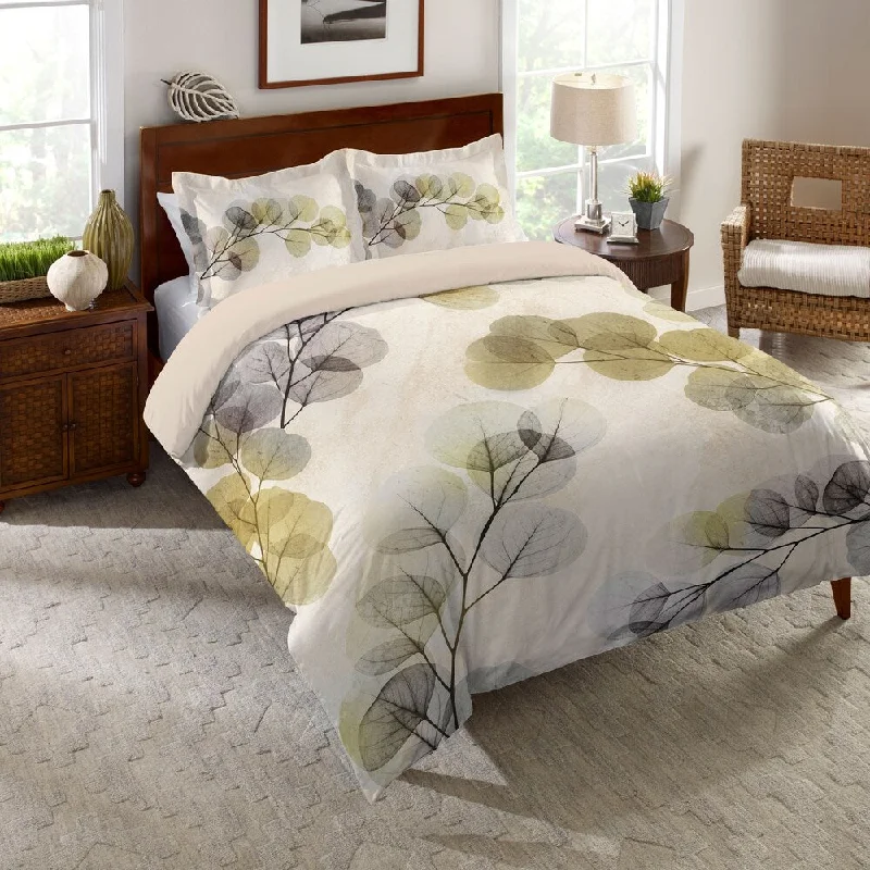 Laural Home Smoky Eucalyptus Fronds Duvet Standard Sham - 20"x26"