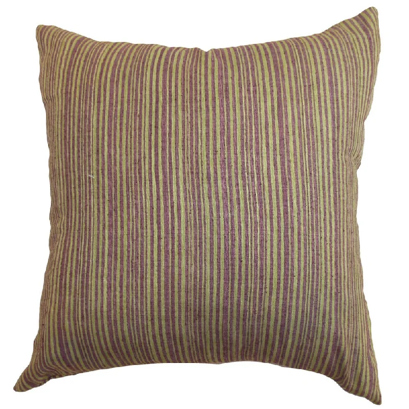 Mace Stripes Euro Sham Lime/Purple