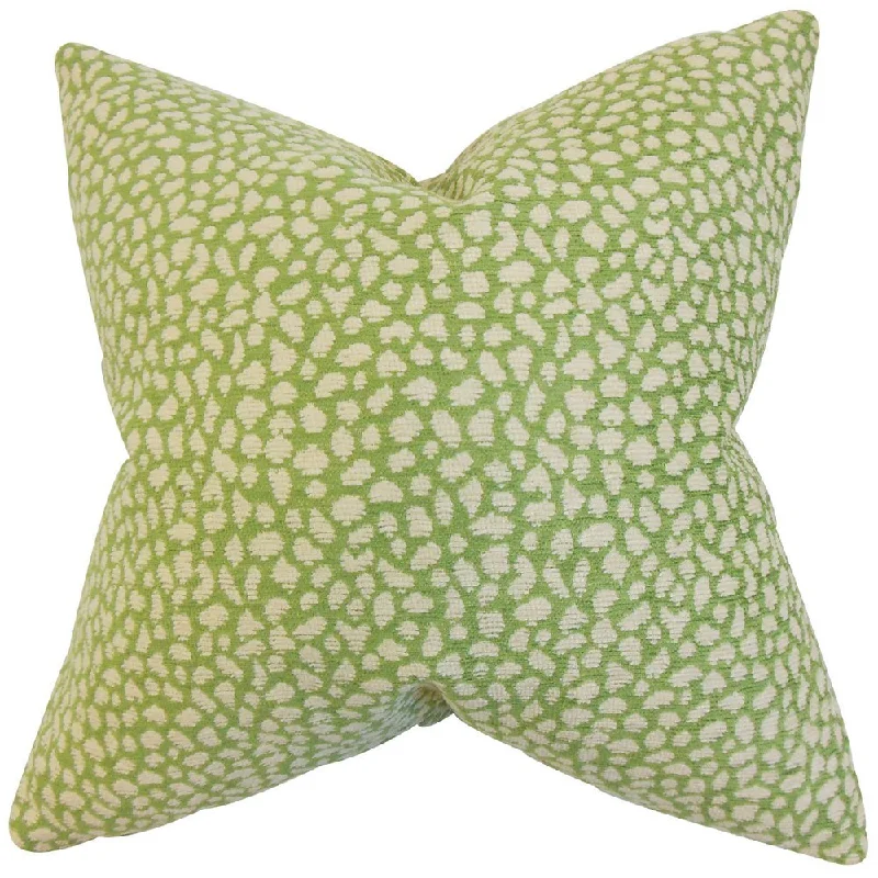 Manzu Geometric Euro Sham Green