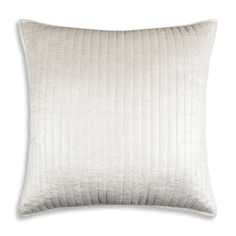 Maya White Silver Euro Sham