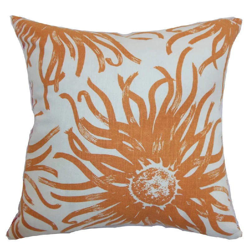 Ndele Floral Euro Sham Papaya