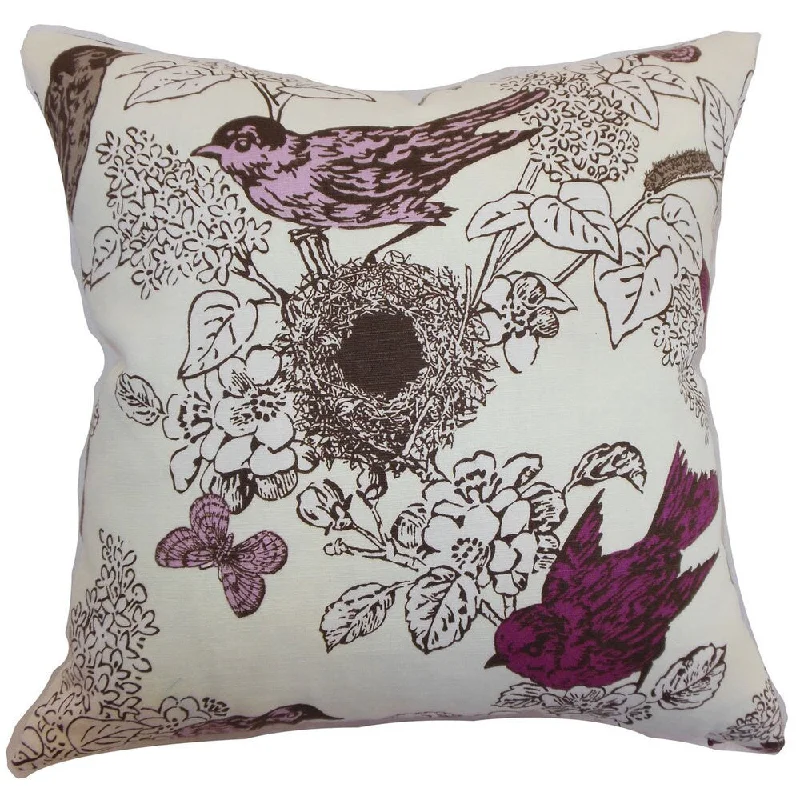 Ouvea Birds Euro Sham Lilac