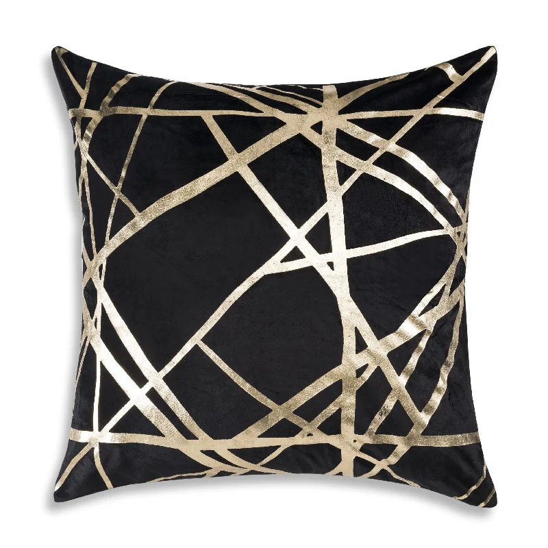 Rica Black and Gold Euro Sham