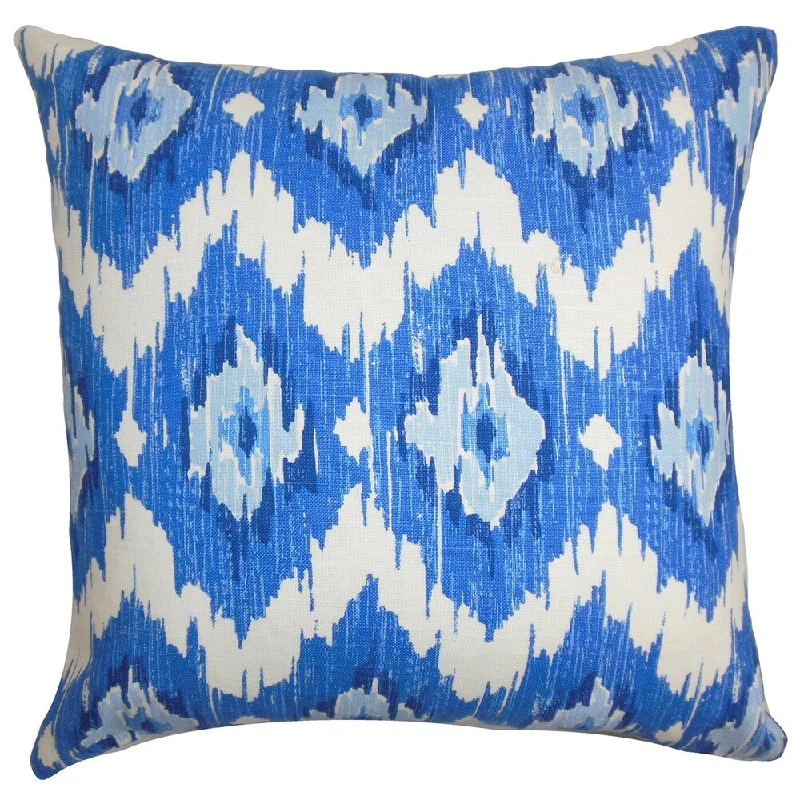 Ulrike Ikat Euro Sham Blue