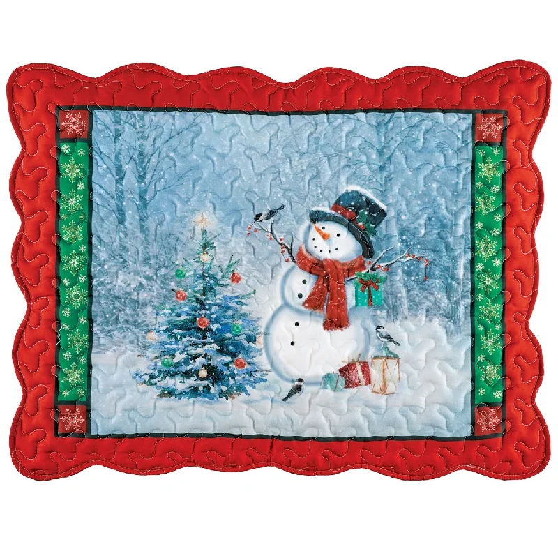 Winter Snowman Tree Sham Set