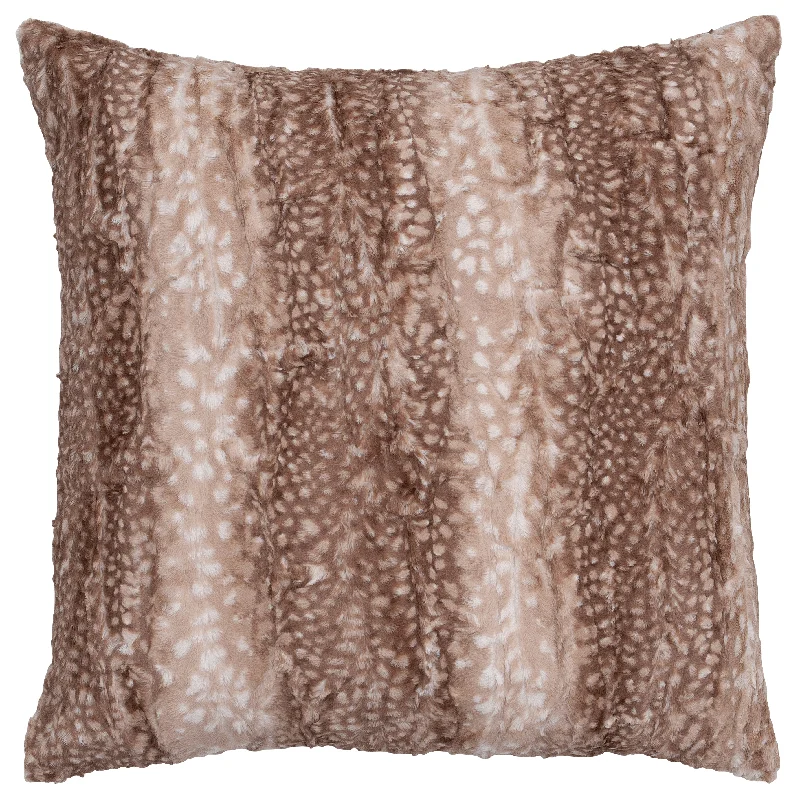 Wooded River Fawn Tan Euro Sham