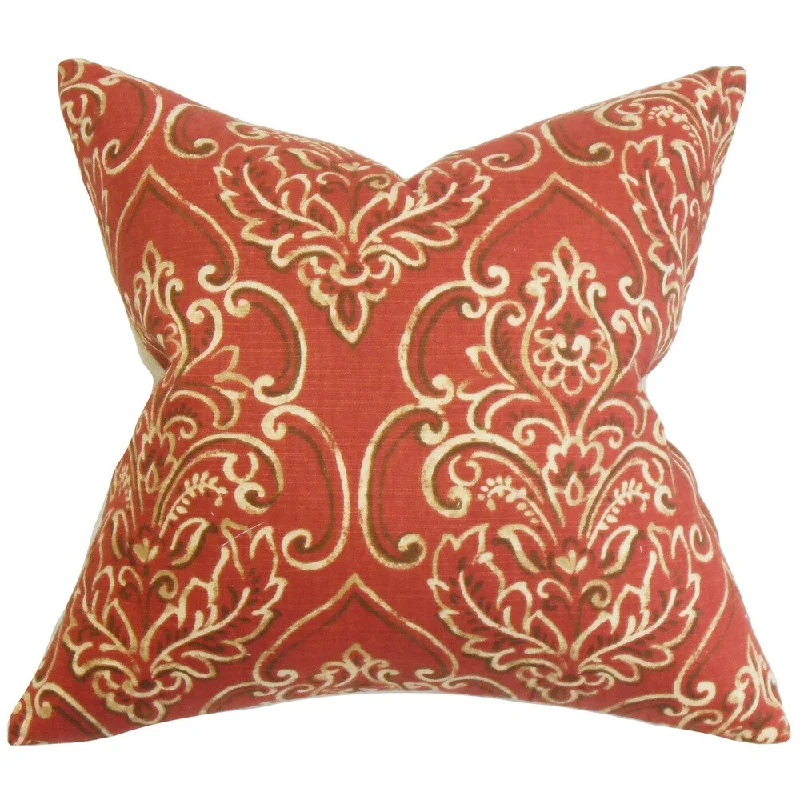 Yonah Floral Euro Sham Red